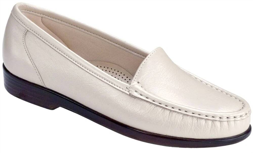 NEW SAS women's simplify loafers in pearl bone